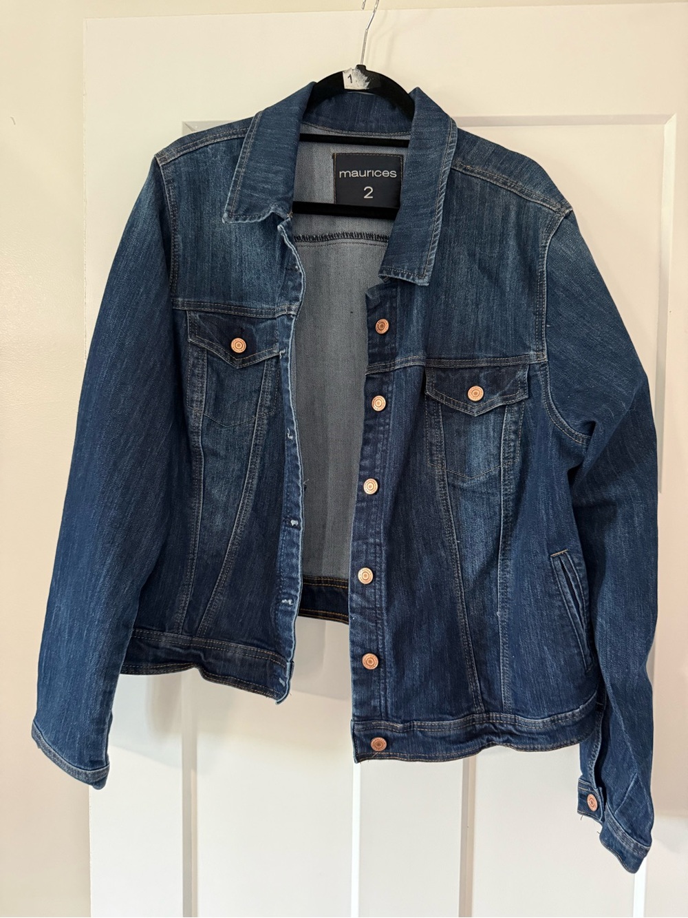 Maurices Indigo Blue Denim Trucker Jacket